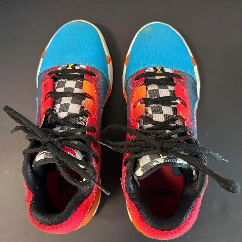 Nike PG 6‎ x Hot Wheels Blue Red Orange Basketball Shoes Size 8